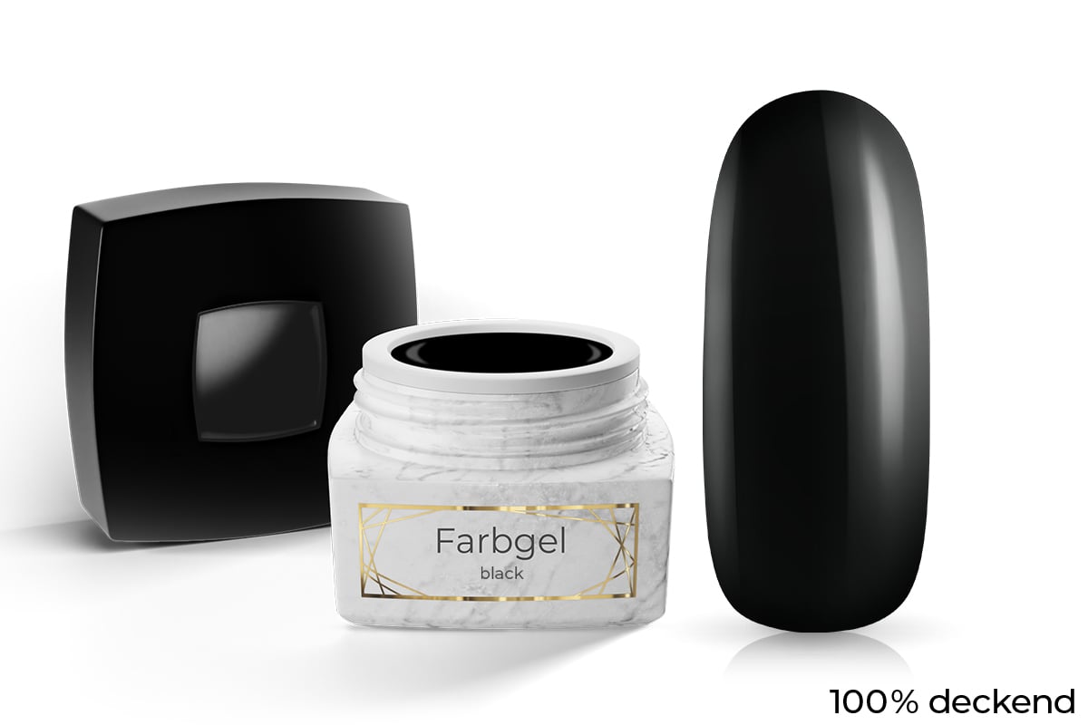 Jolifin LAVENI PRO Farbgel - black 5ml