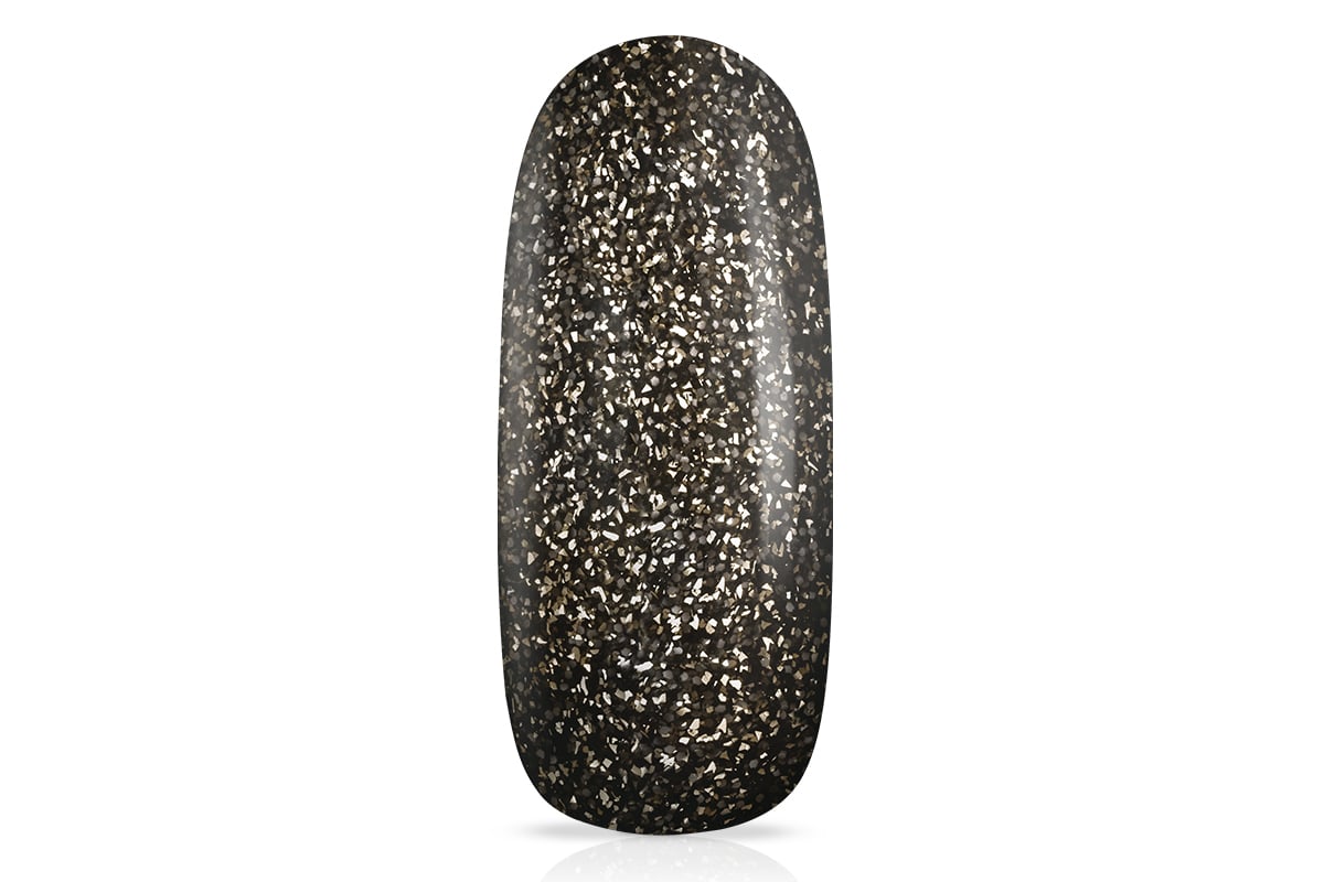 Jolifin LAVENI Shellac - black-champagne Glitter 10ml