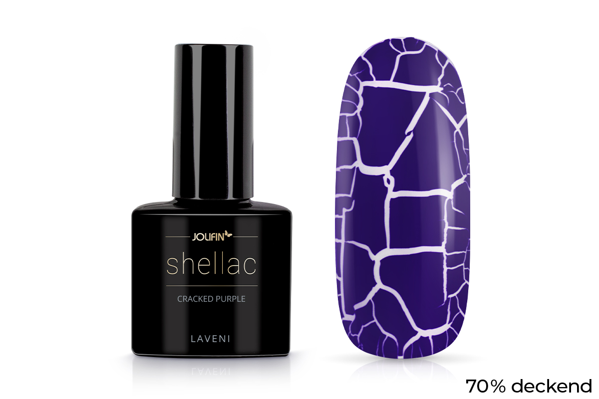 Jolifin LAVENI Shellac - cracked purple 10ml