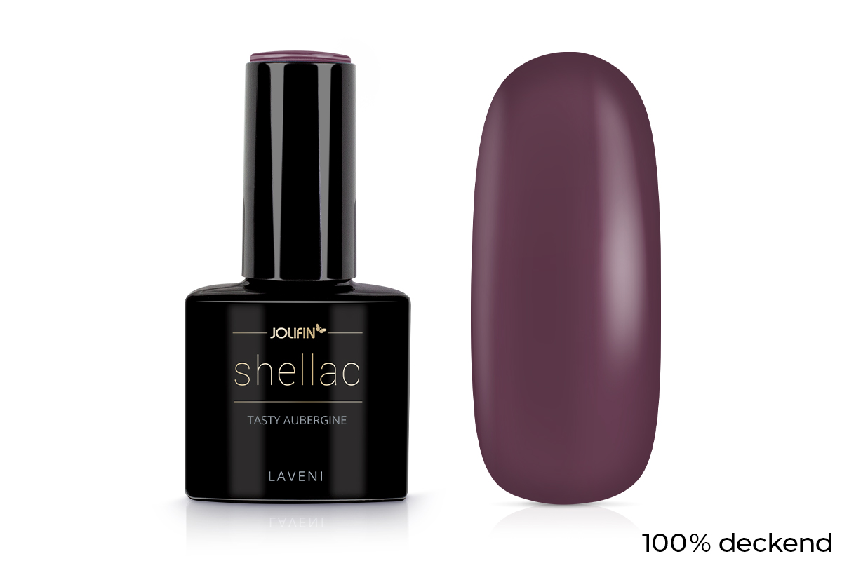 Jolifin LAVENI Shellac - tasty aubergine 10ml