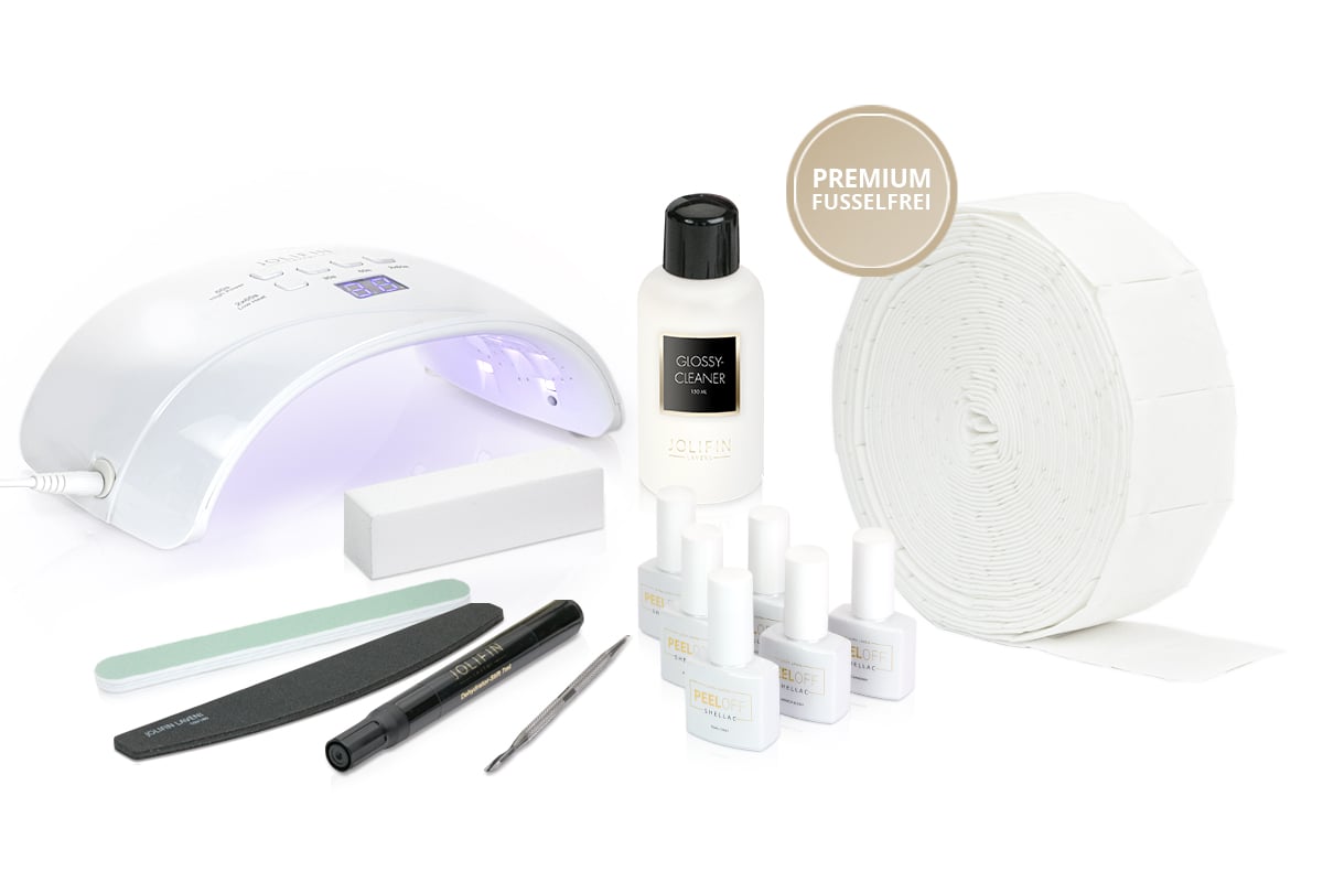 Jolifin LAVENI Shellac PeelOff Starter Set - M - Basic Device