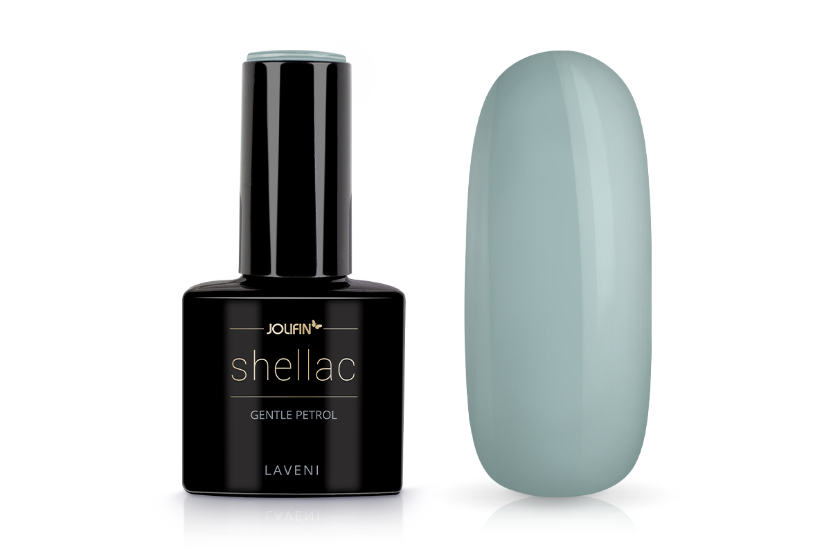 Jolifin LAVENI Shellac - gentle petrol 10ml