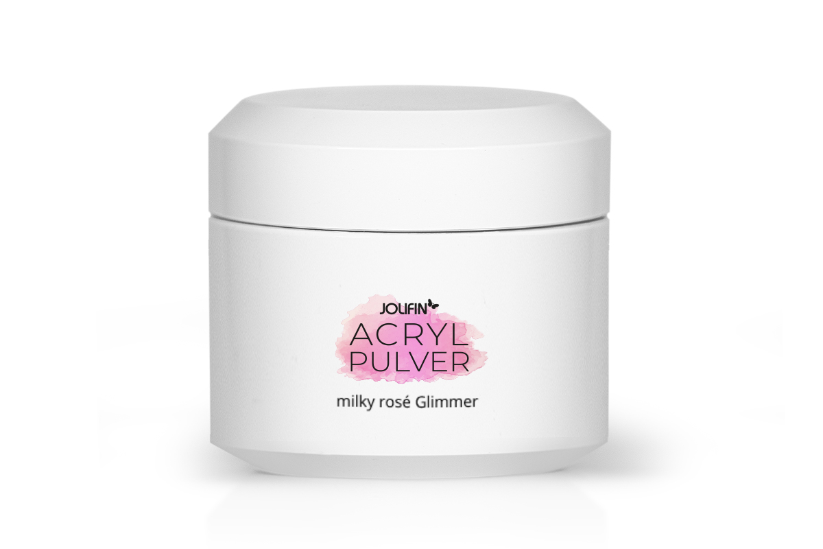 Jolifin Acryl Pulver - milky rosé Glimmer 30g