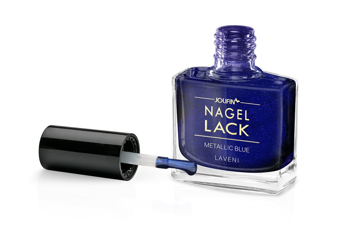 Jolifin LAVENI Nail Polish - metallic blue 9ml