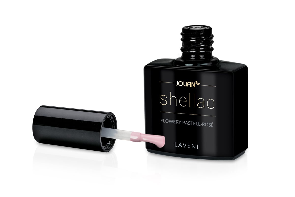 Jolifin LAVENI Shellac - flowery pastel-rosé 10ml