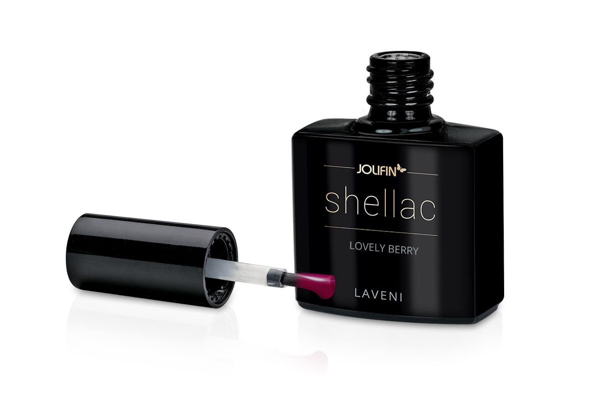 Jolifin LAVENI Shellac - lovely berry 10ml