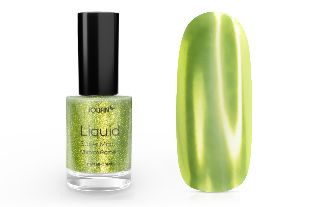 Jolifin Liquid Super Mirror-Chrome Pigment - pastell-green 6ml