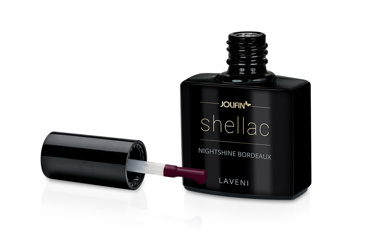 Jolifin LAVENI Shellac - nightshine bordeaux 10ml