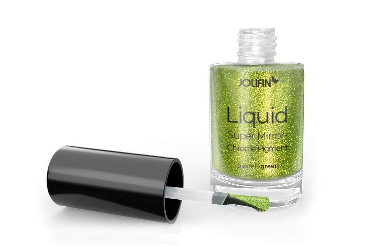 Jolifin Liquid Super Mirror-Chrome Pigment - pastell-green 6ml