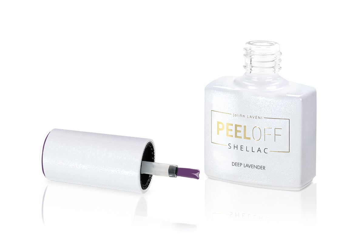 Jolifin LAVENI Shellac PeelOff - deep lavender 10ml