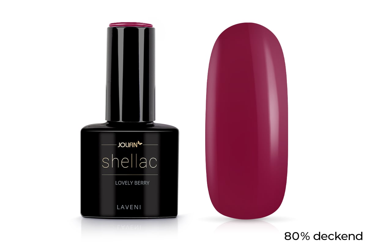 Jolifin LAVENI Shellac - lovely berry 10ml