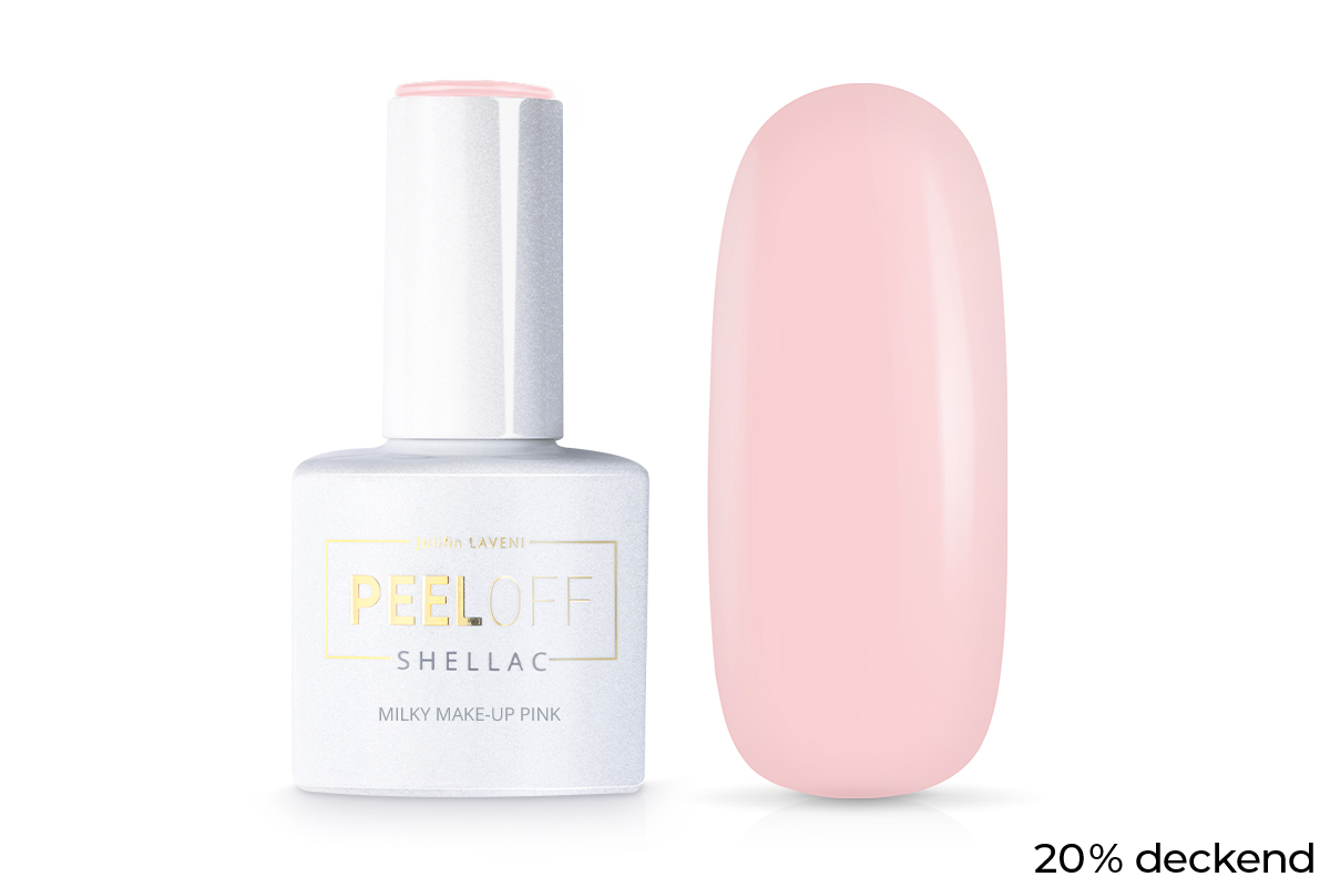 Jolifin LAVENI Shellac PeelOff - milky make-up pink 10ml