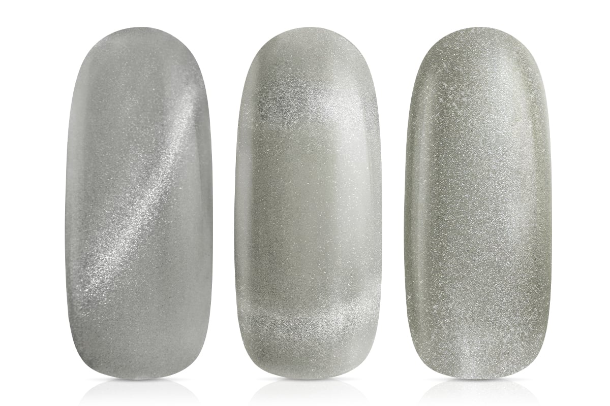 Jolifin LAVENI Shellac - Cat-Eye satin silver 10ml