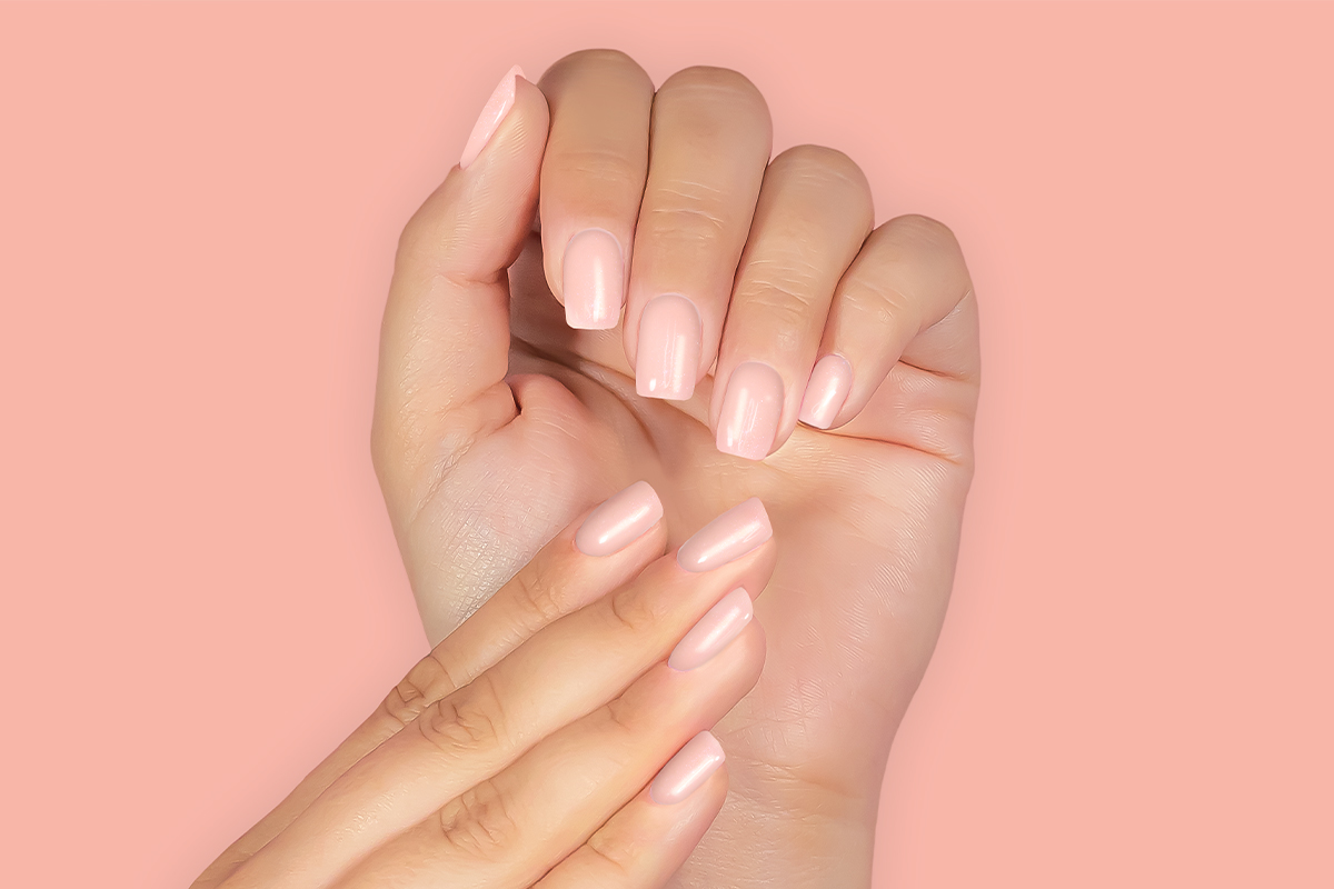 Jolifin LAVENI Shellac PeelOff - nude glimmer 10ml