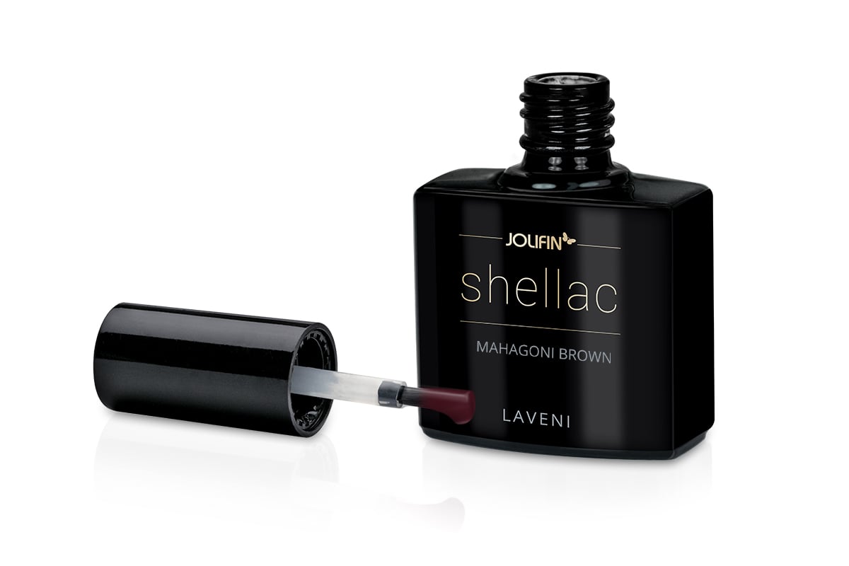 Jolifin LAVENI Shellac - mahagoni brown 10ml