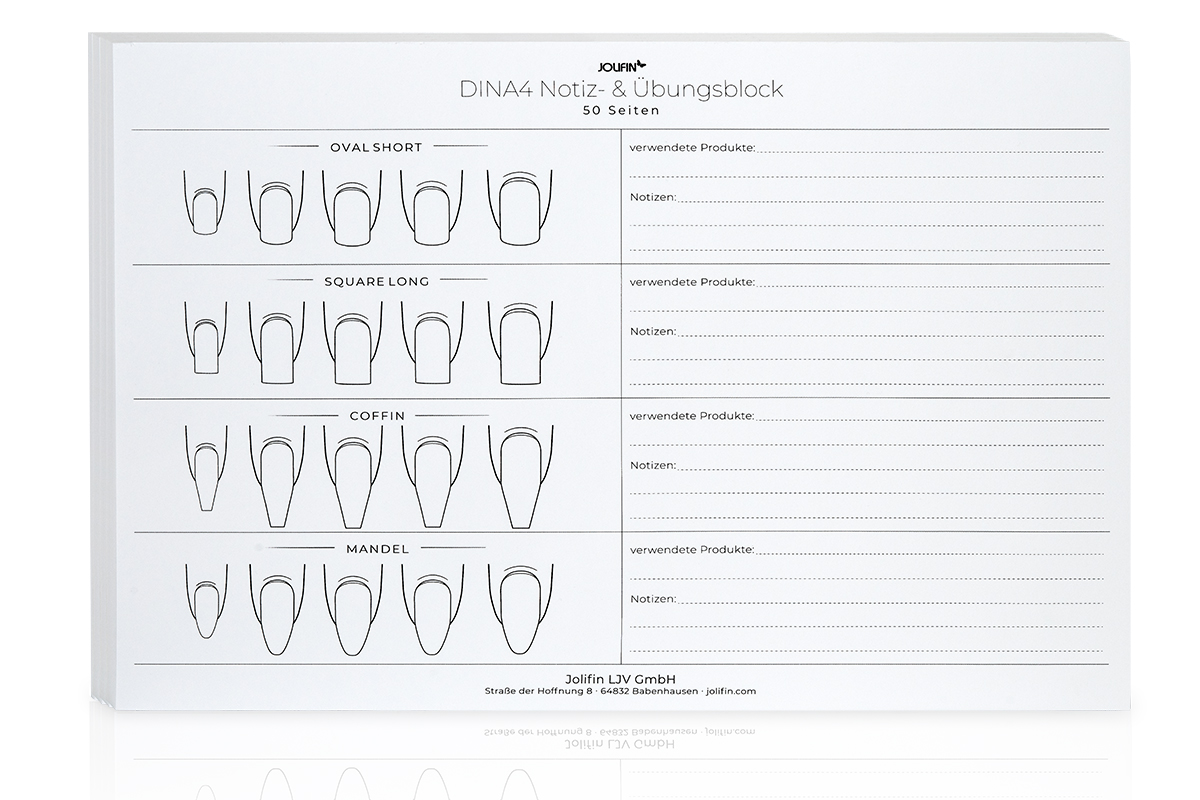 Jolifin DinA4 notepad and practice pad - 50 pages