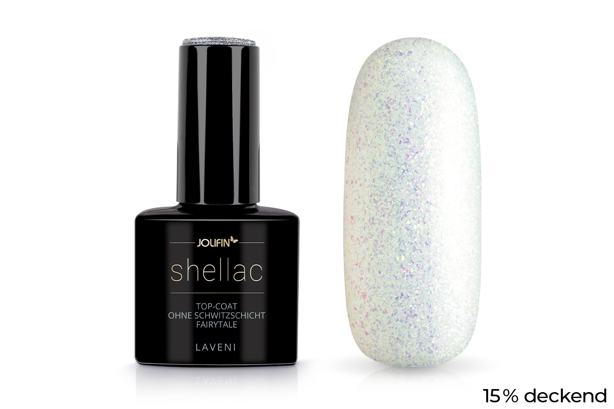 Jolifin LAVENI Shellac - Top-Coat ohne Schwitzschicht fairytale 10ml