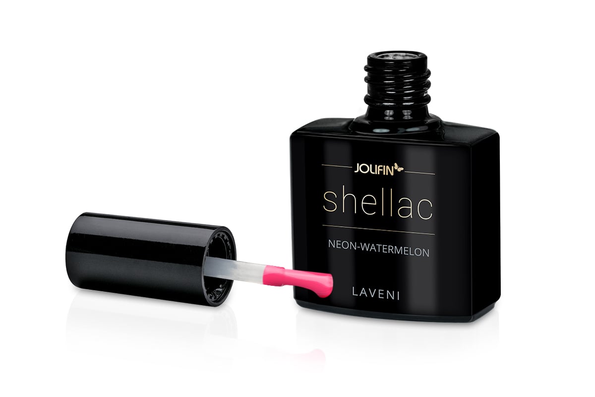 Jolifin LAVENI Shellac - neon-watermelon 10ml