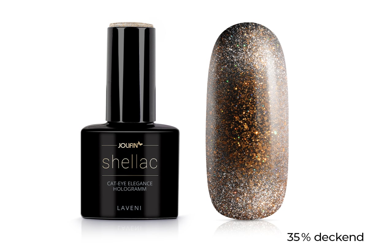 Jolifin LAVENI Shellac - Cat-Eye elegance Hologram 10ml 