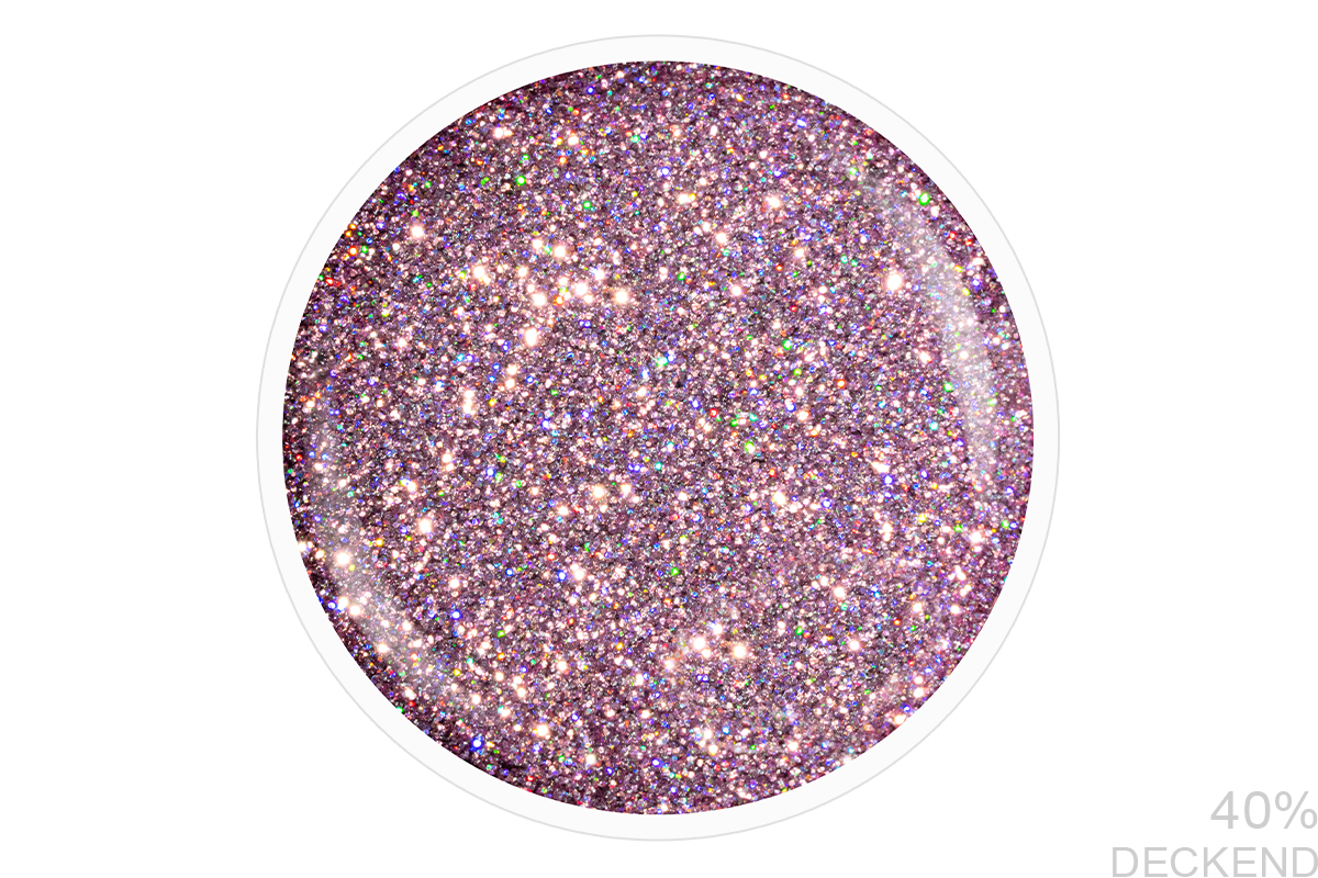 Jolifin LAVENI Shellac - extreme unicorn rosy Glitter 10ml