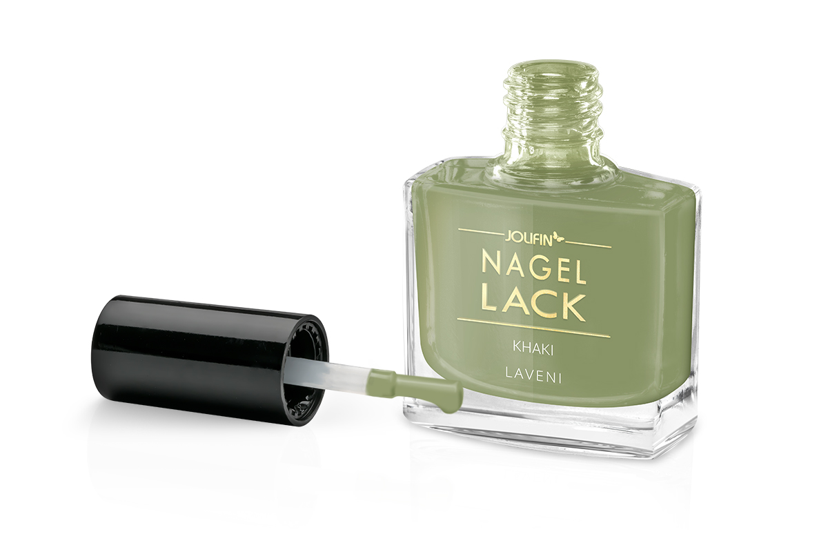 Jolifin LAVENI Nagellack - khaki 9ml