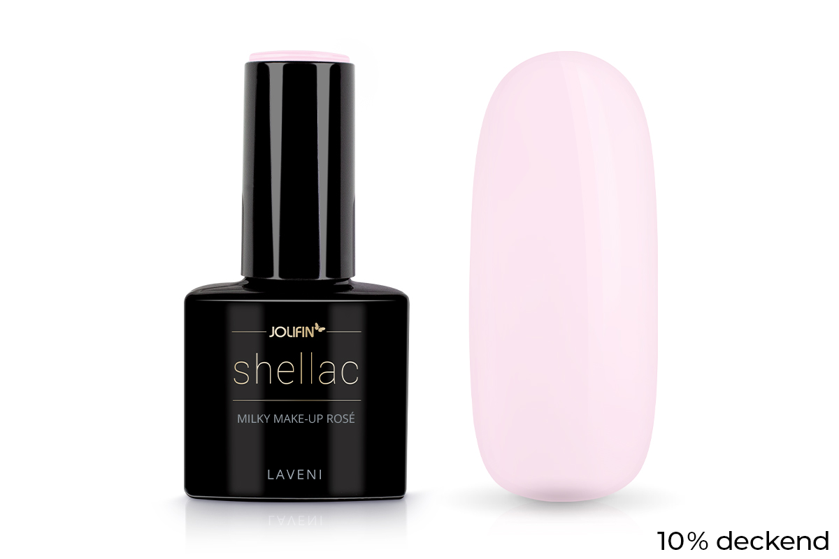 Jolifin LAVENI Shellac - milky make-up rosé 10ml