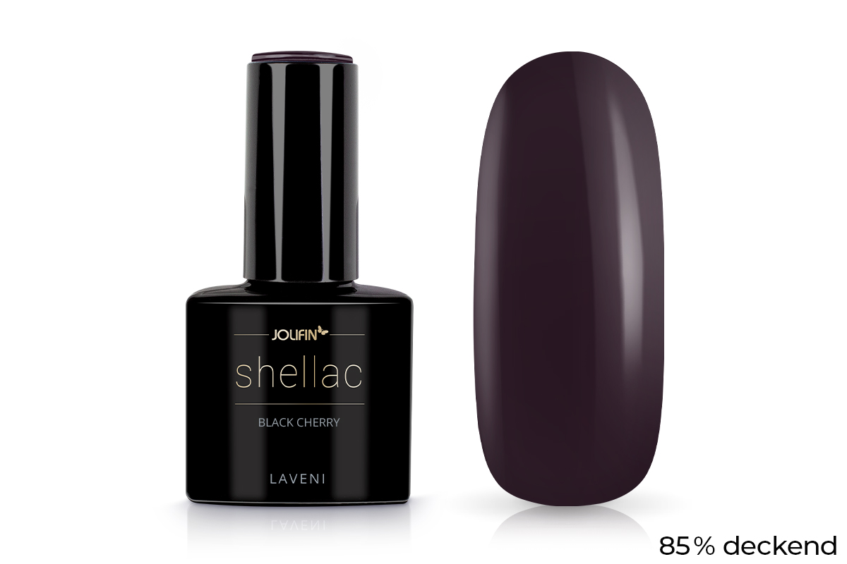 Jolifin LAVENI Shellac - black cherry 10ml 