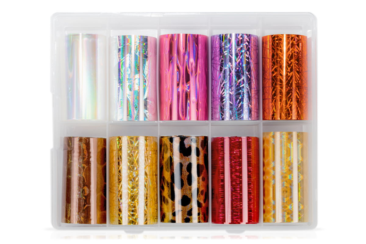 Jolifin Transfer Nail Foil Box - Hologram mix