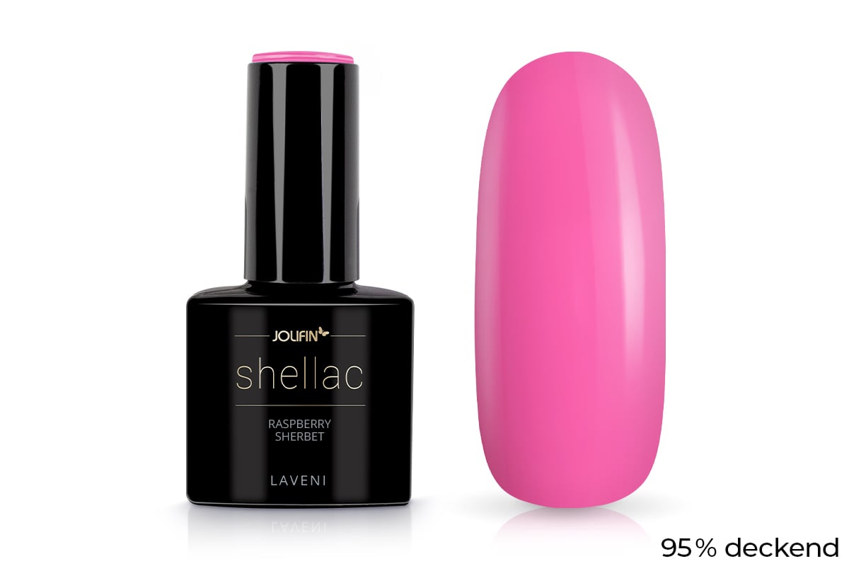 Jolifin LAVENI Shellac - raspberry sherbet 10ml