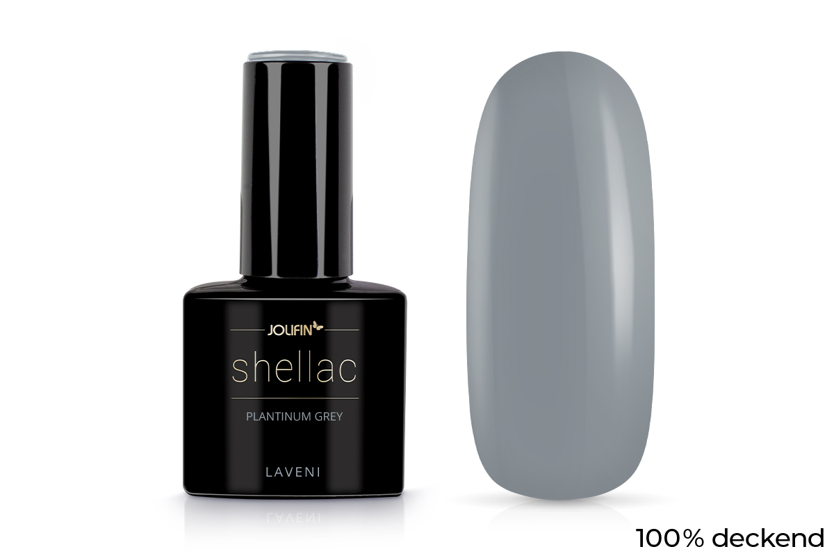 Jolifin LAVENI Shellac - platinum grey 10ml