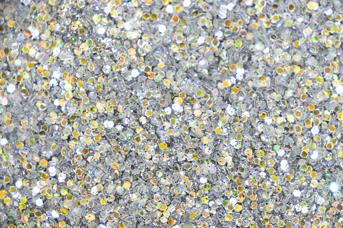 Jolifin LAVENI FlashOn glitter powder - silver stardust