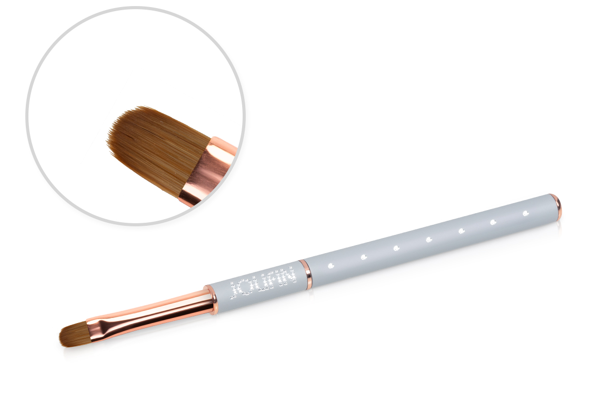 Jolifin Grey-Rosé Brush - oval size 6