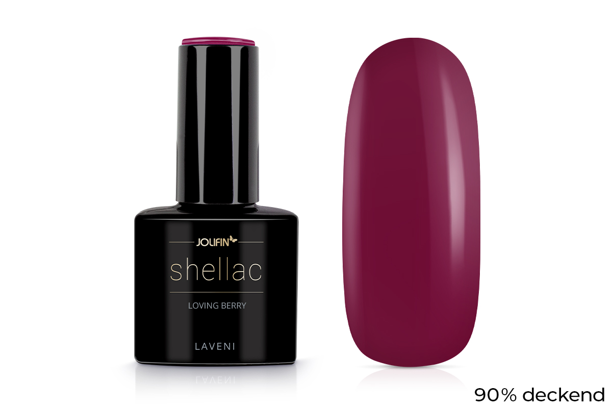 Jolifin LAVENI Shellac - loving berry 10ml