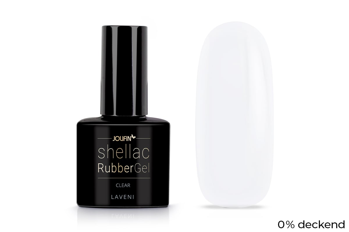 Jolifin LAVENI Shellac RubberGel - clear 10ml