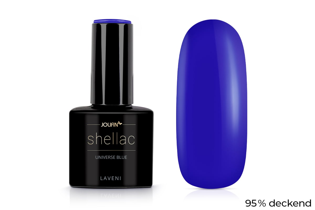 Jolifin LAVENI Shellac - universe blue 10ml