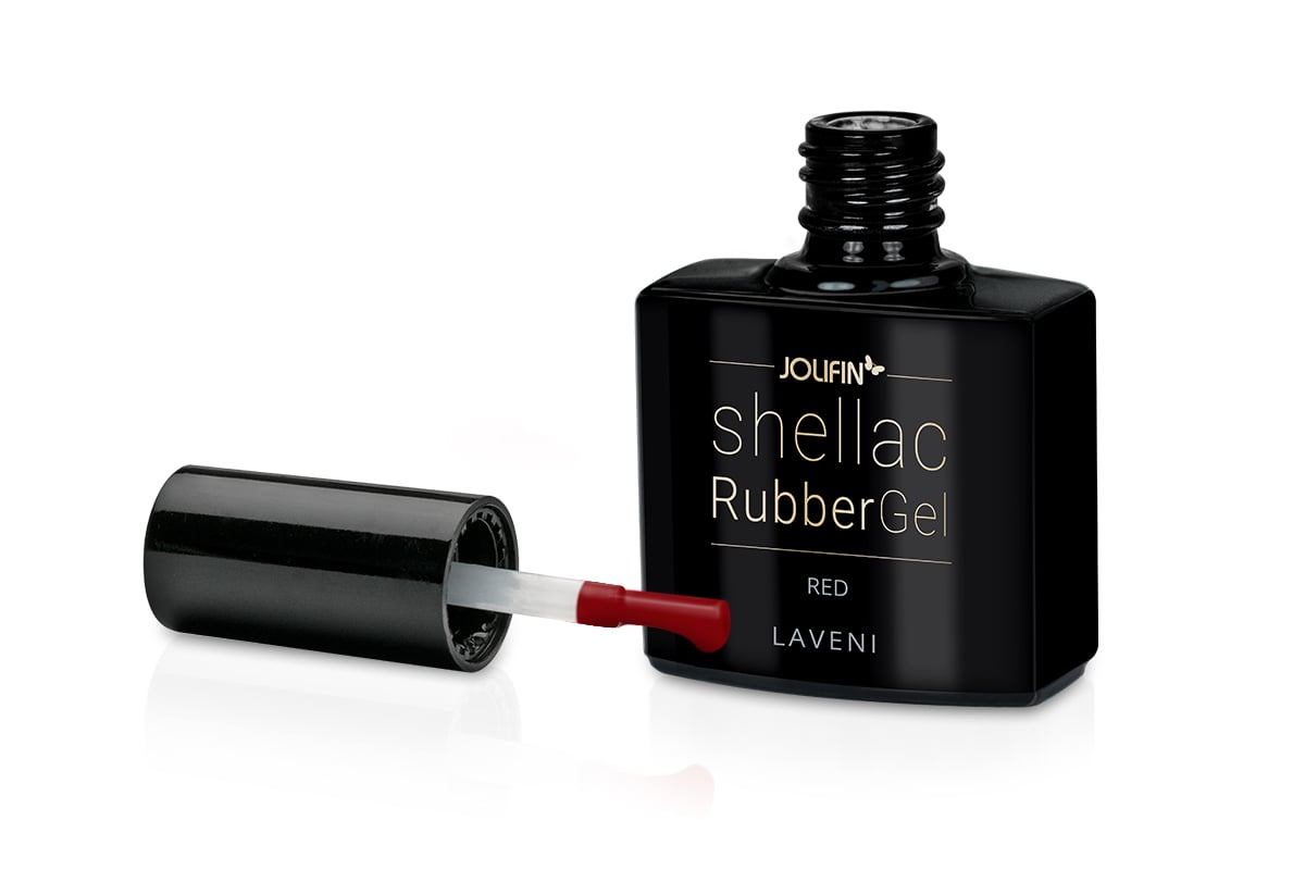 Jolifin LAVENI Shellac RubberBase - red 10ml