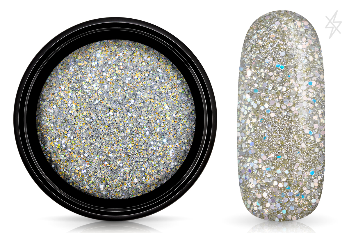 Jolifin LAVENI FlashOn Glitterpuder - silver stardust