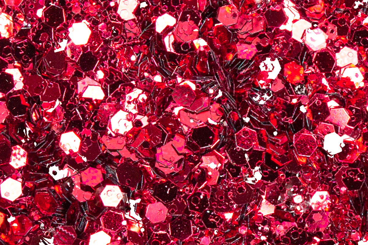 Jolifin LAVENI Sparkle Glitter - red roses