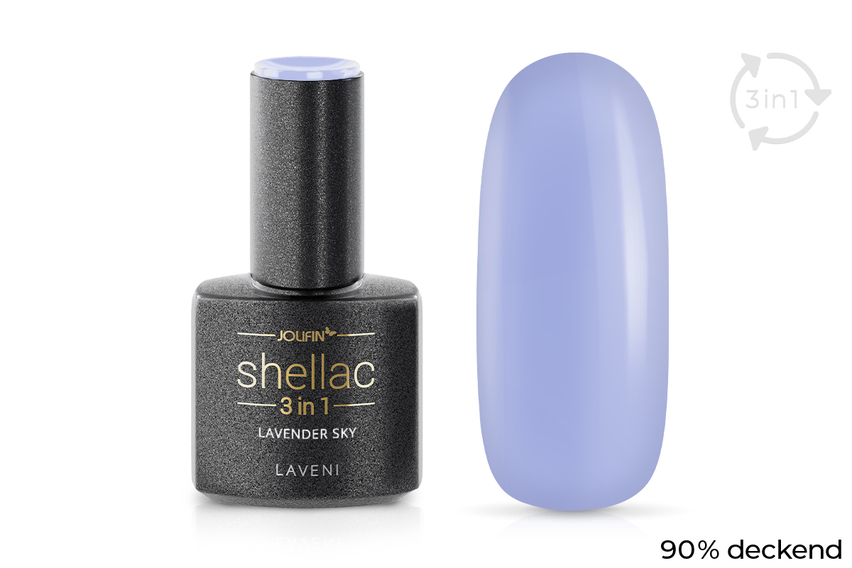 Jolifin LAVENI 3in1 Shellac - lavender sky 10ml