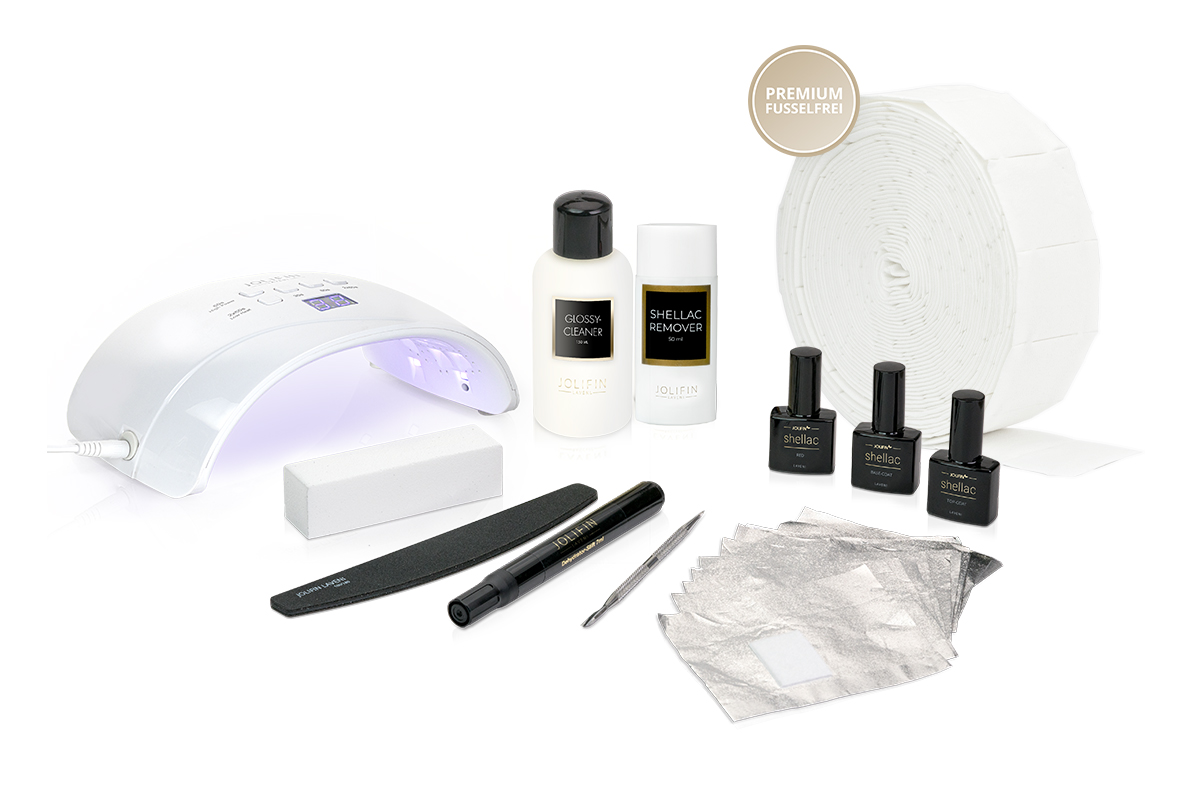 Jolifin LAVENI Shellac Starter Set - S - Basic Device