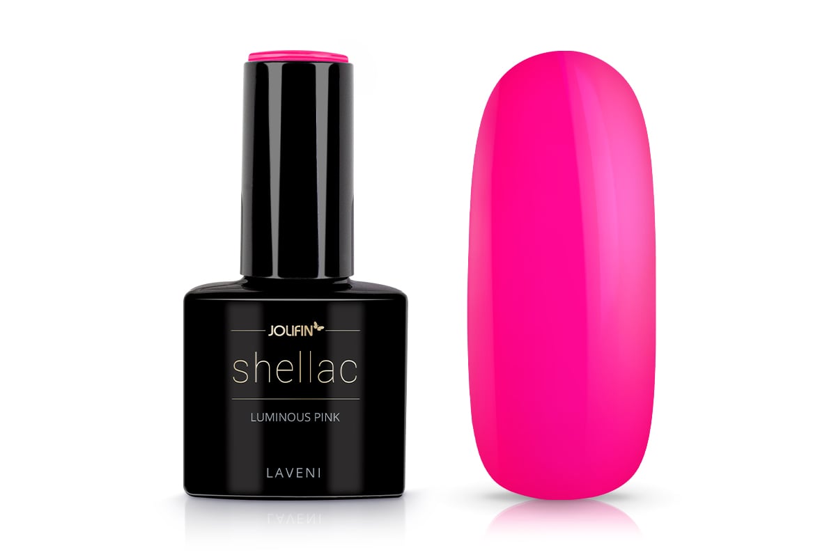 Jolifin LAVENI Shellac - luminous pink 10ml