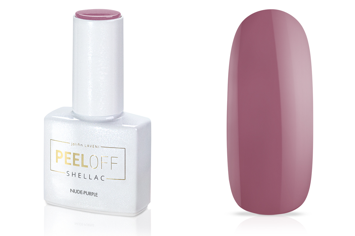 Jolifin LAVENI Shellac PeelOff - nude-purple 10ml