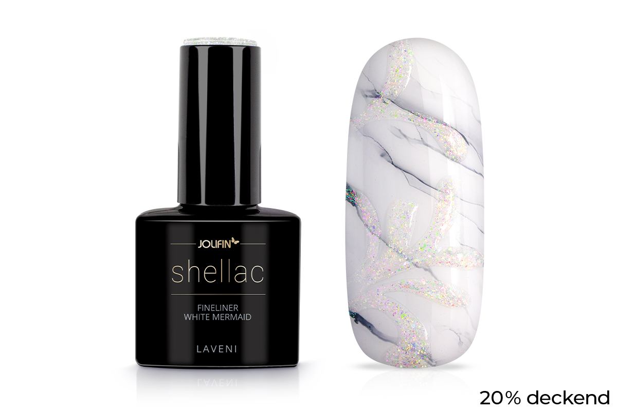 Jolifin LAVENI Shellac Fineliner - white mermaid 10ml