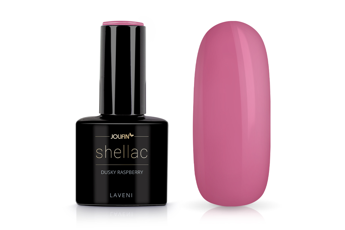 Jolifin LAVENI Shellac - dusky raspberry 10ml