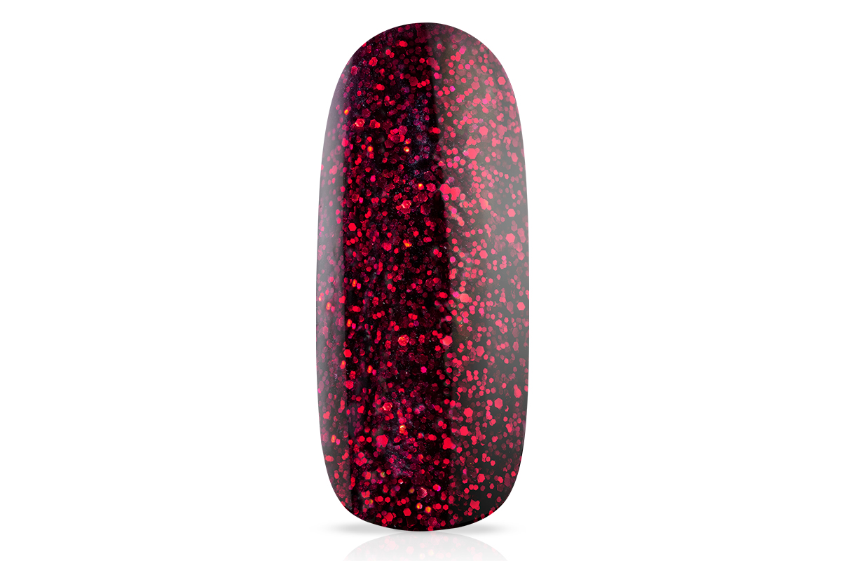 Jolifin LAVENI Shellac - black cherry Glitter 10ml