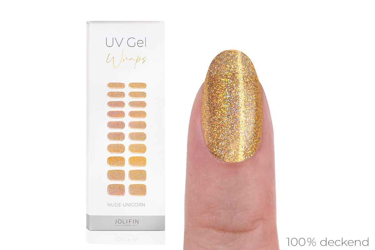 Jolifin LAVENI UV Gel Wraps - nude unicorn