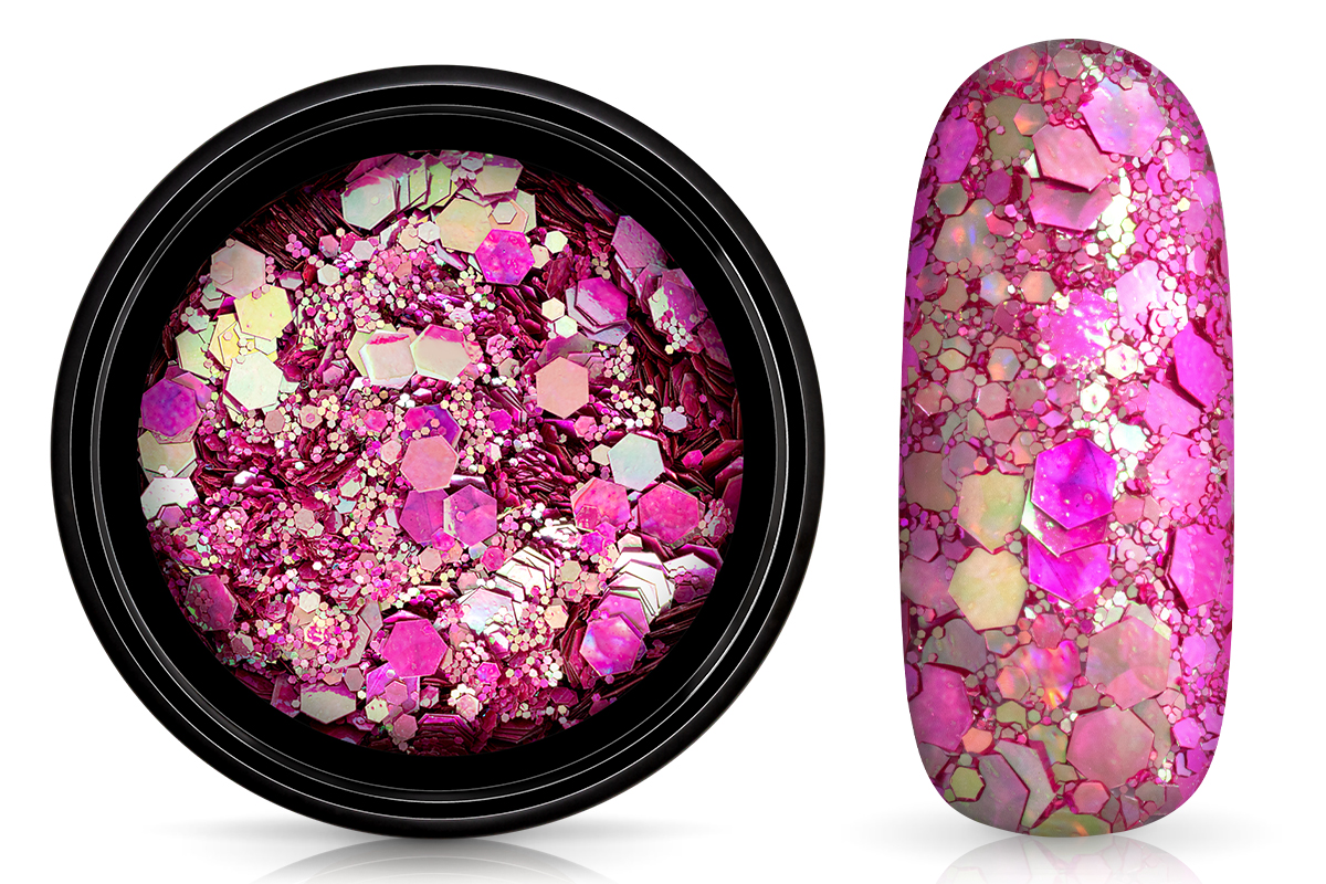 Jolifin LAVENI Chameleon Glittermix - pastell-magenta