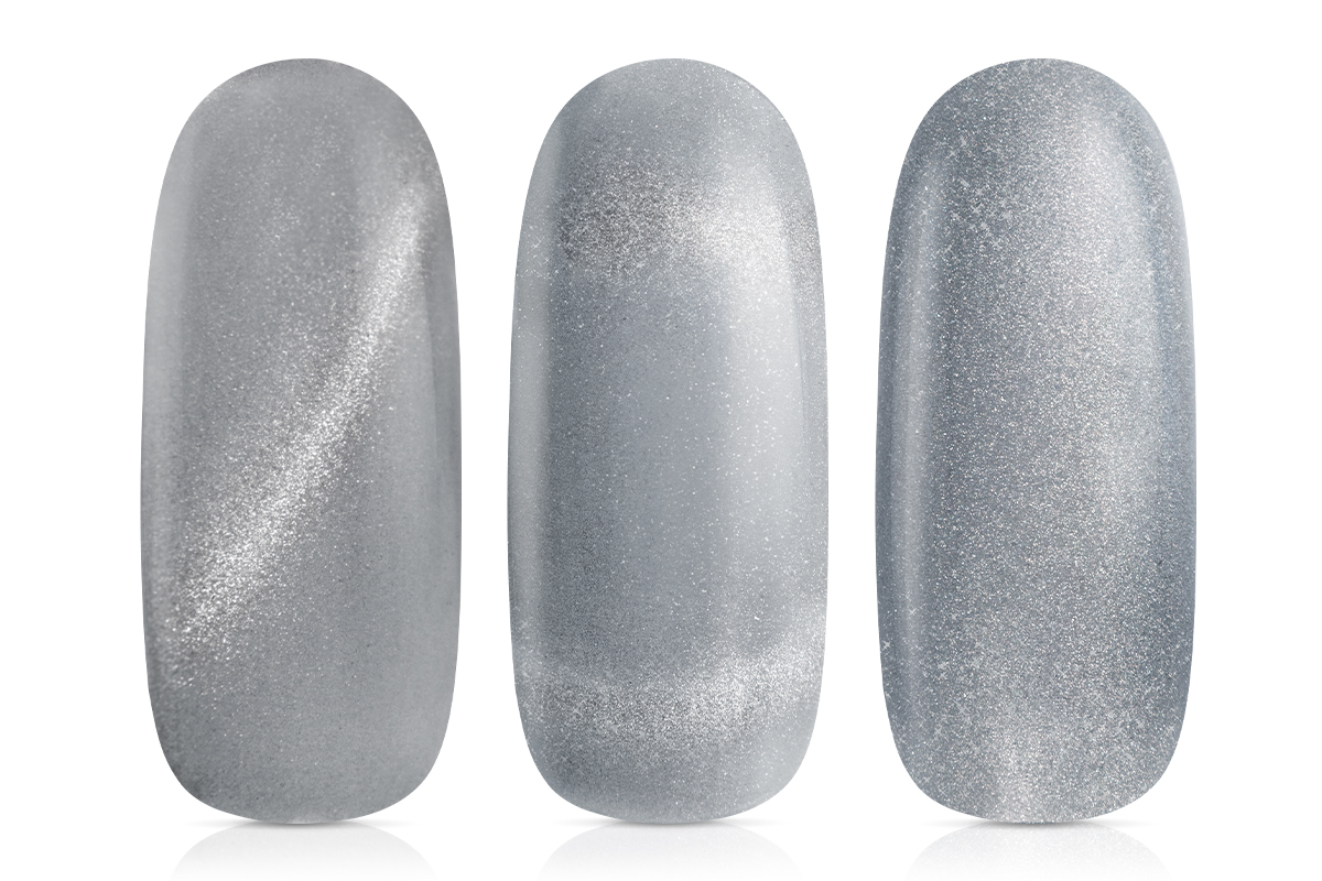 Jolifin LAVENI Shellac - Cat-Eye satin silver 10ml