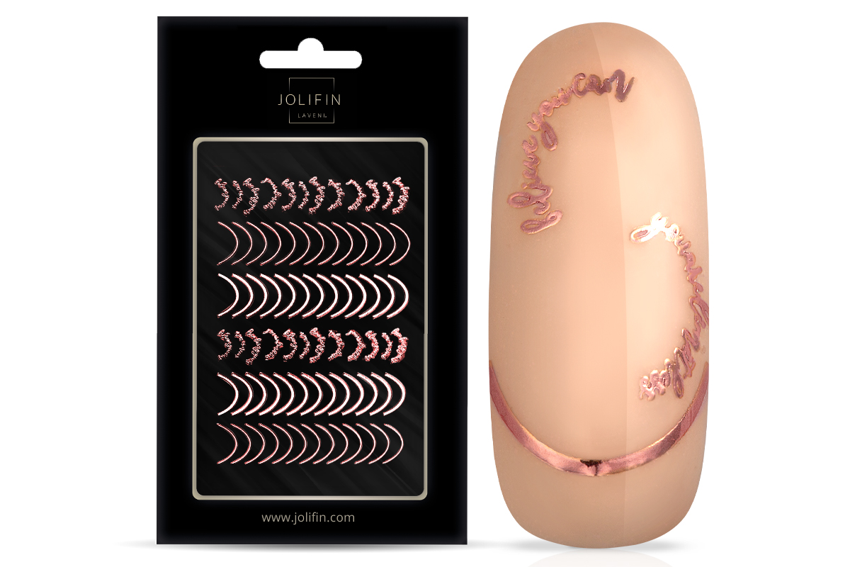 Jolifin LAVENI XL Sticker - rose gold no. 8