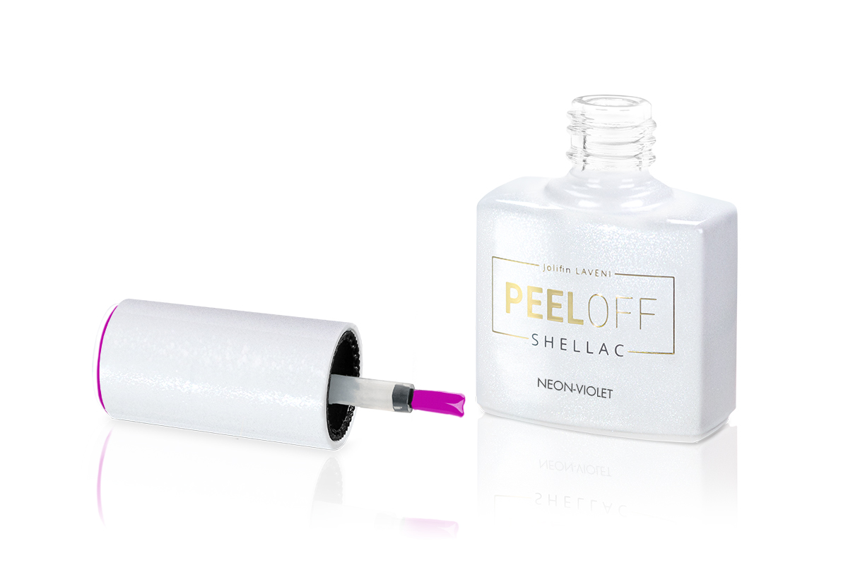 Jolifin LAVENI Shellac PeelOff - neon-violet 10ml